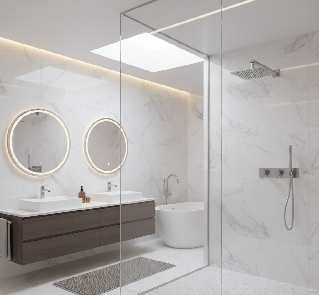 YC-81103 Elegant Shower System – Modern Wall-Mounted Rain Shower