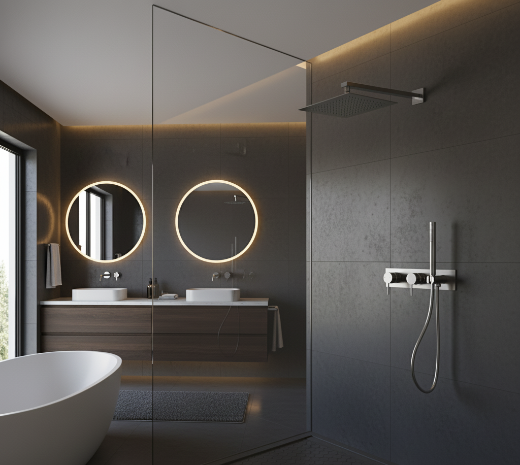 YC-81103 Elegant Shower System – Modern Wall-Mounted Rain Shower