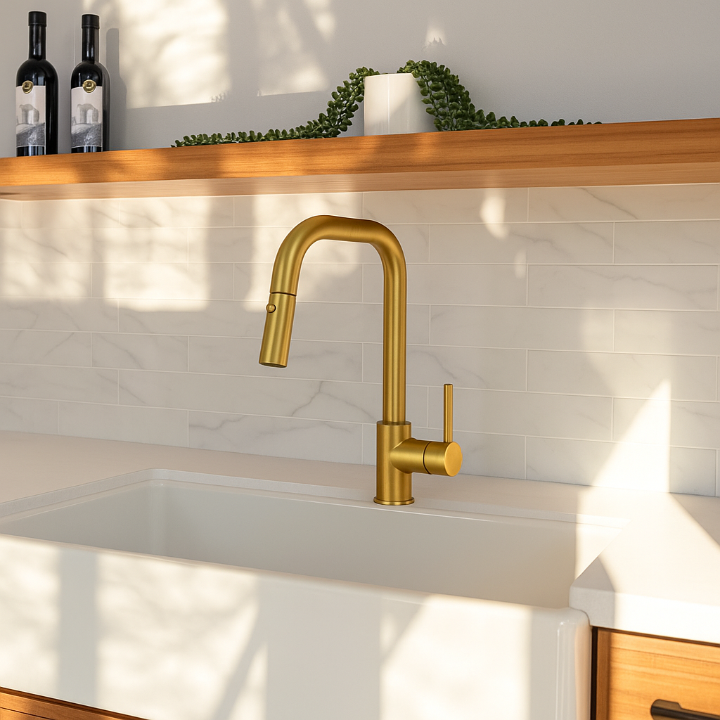 Camilla Brush Kitchen Faucet - Modern Elegance, Lasting Reliability