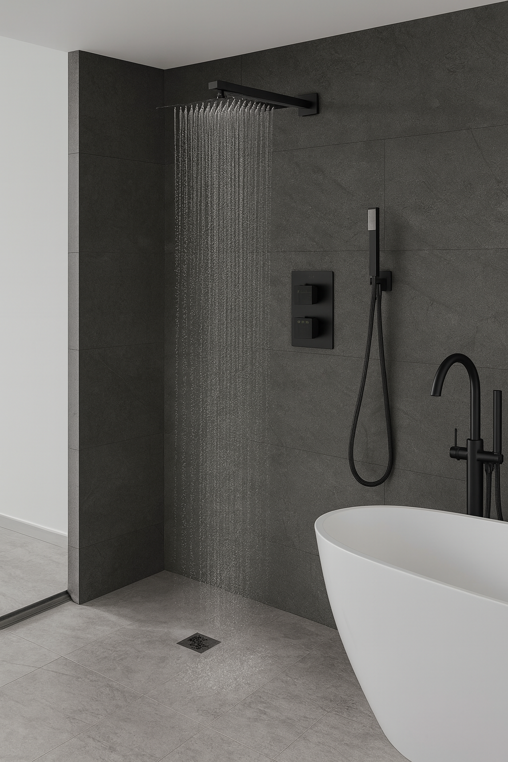 Helena - Brush Thermostatic Shower System