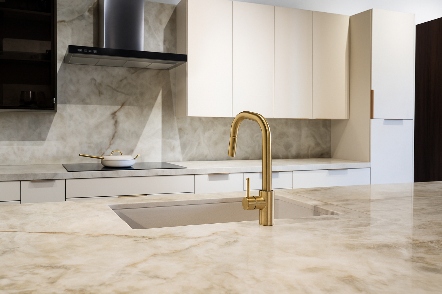 Camilla Brush Kitchen Faucet - Modern Elegance, Lasting Reliability
