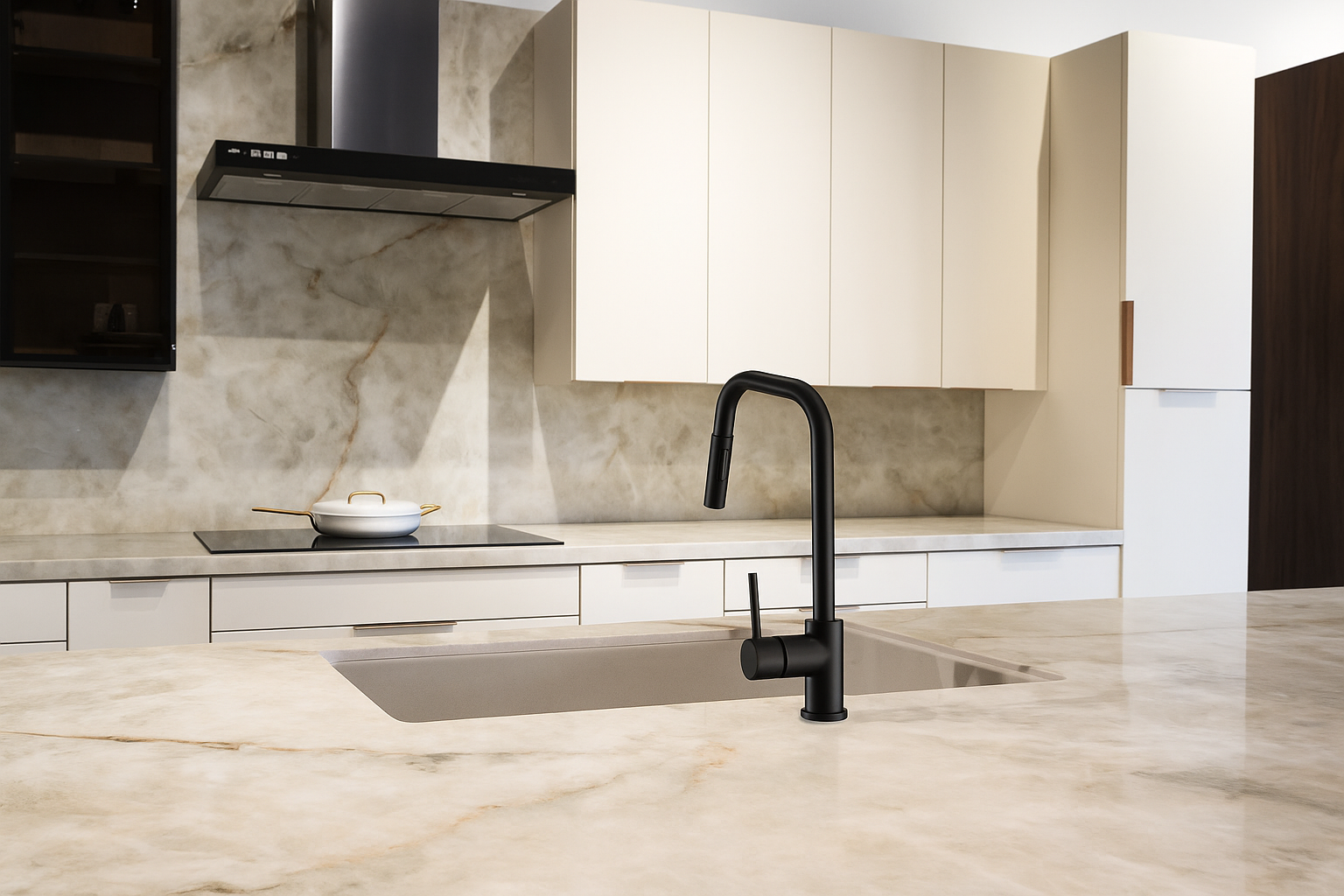 Camilla Brush Kitchen Faucet - Modern Elegance, Lasting Reliability