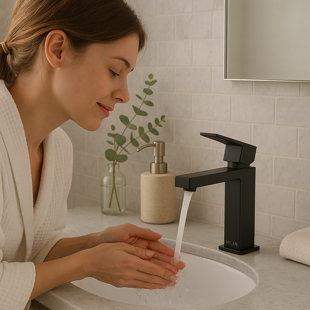 Sabine Modern Bathroom Faucet – Sleek Design, Lasting Performance
