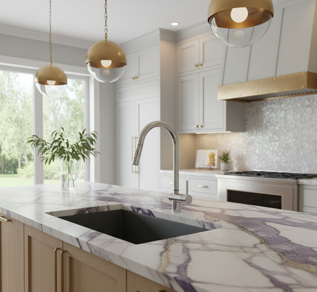 CAMILLA SERIES – KITCHEN FAUCET, A PURPOSEFUL PULL DOWN DEFINED BY CLEAN GEOMETRY.