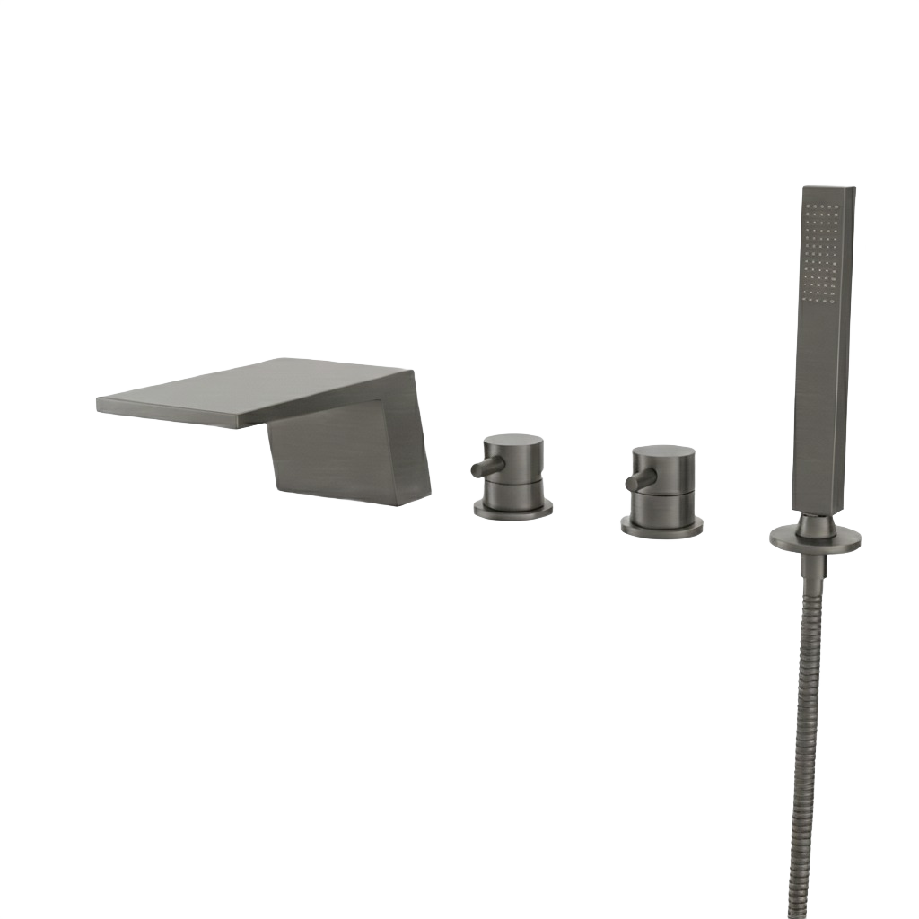FRANCESCA SERIES – WALL MOUNTED TUB FILLER WITH BOLD LINEAR FORM, CRAFTED FOR A STRIKING CONTEMPORARY BATH