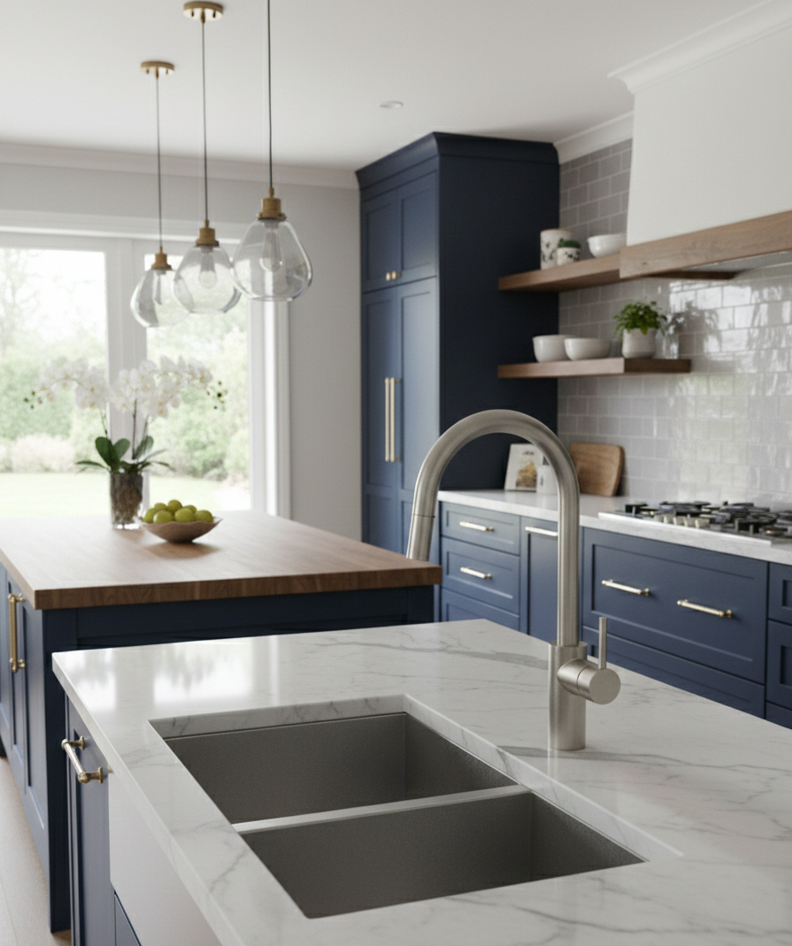 YC-8262 – Modern Square Kitchen Faucet