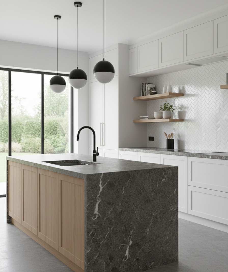 YC-8262 – Modern Square Kitchen Faucet