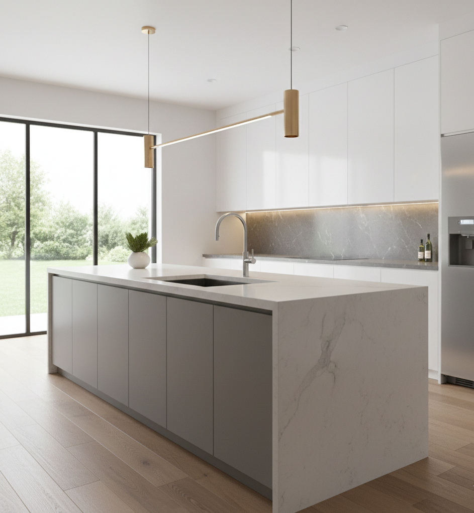 YC-83001 – Modern Square Kitchen Faucet