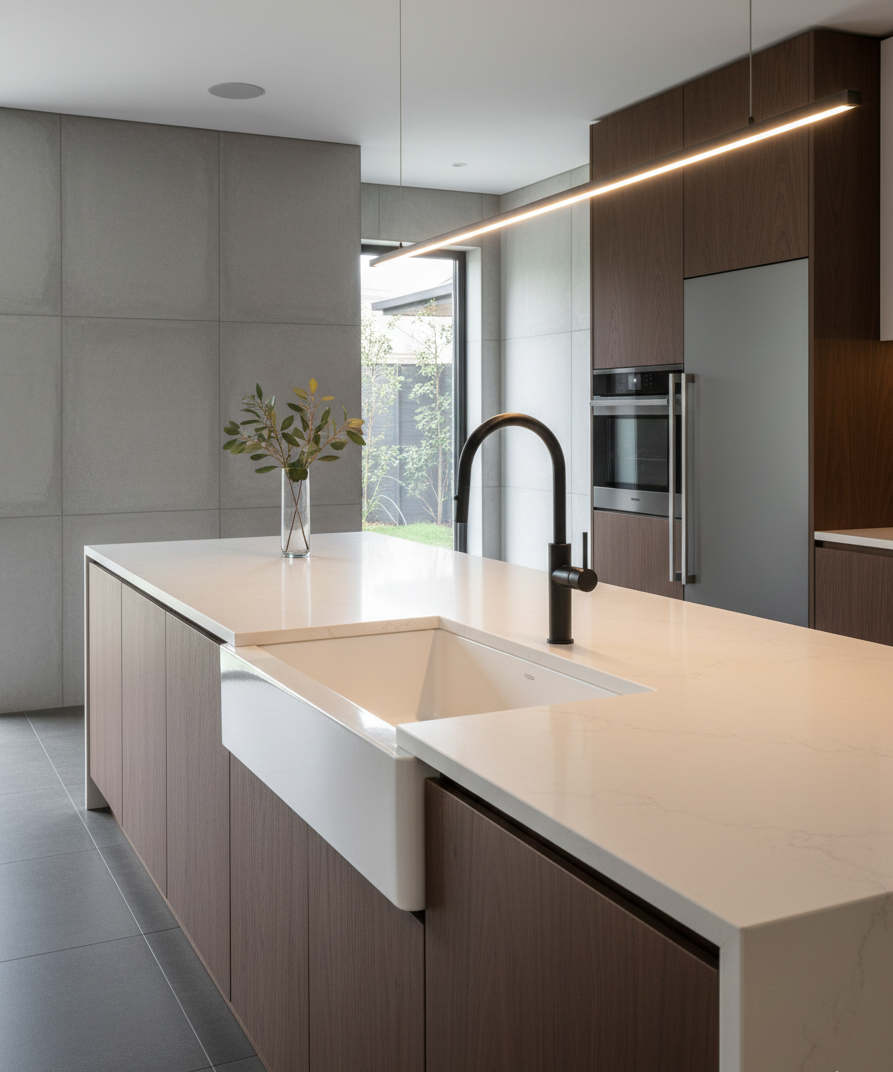 YC-83002 Modern Square Kitchen Faucet