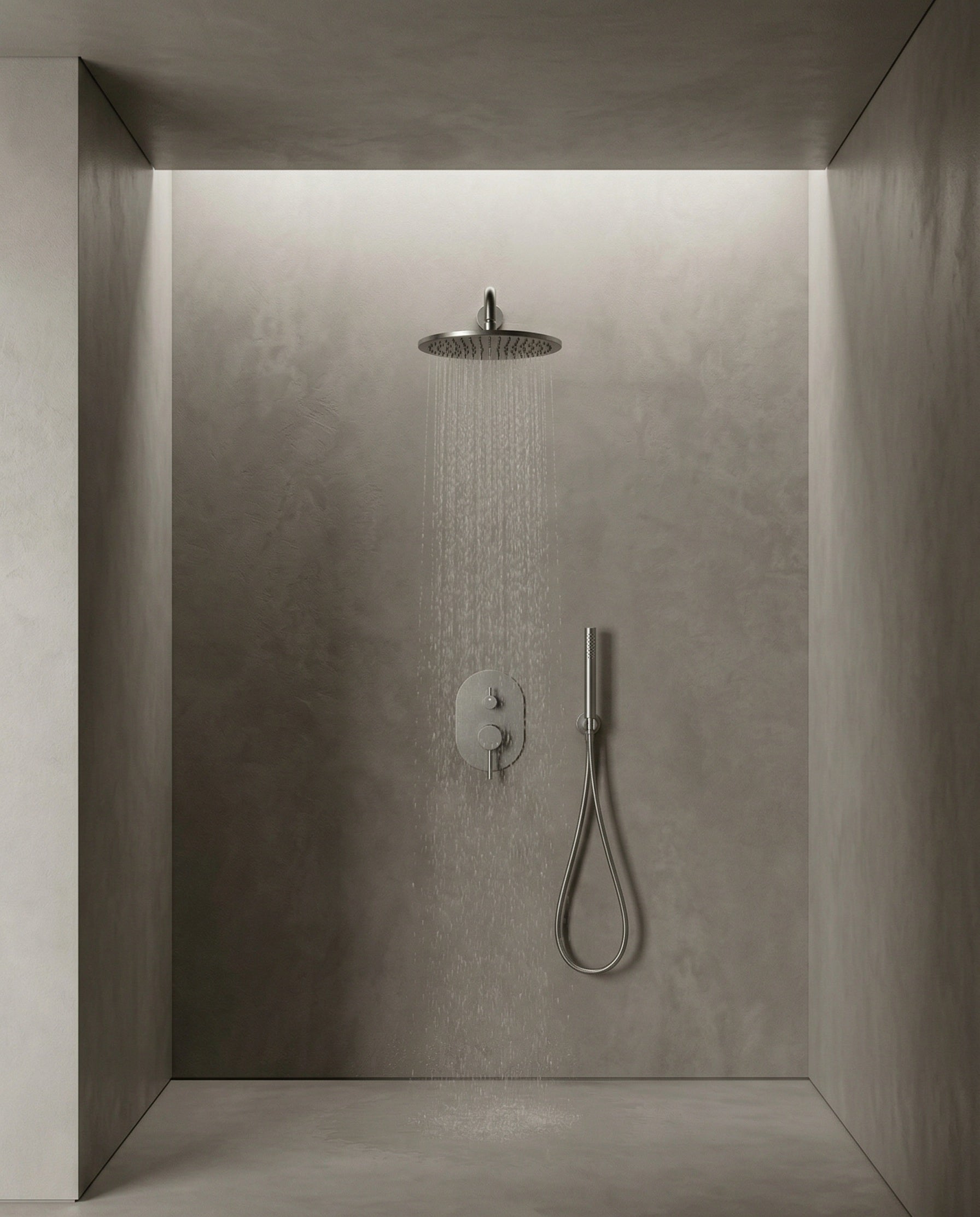 GIADA SERIES – SHOWER HEAD AND HAND SPRAYER SET, A BALANCED DESIGN FOR EFFORTLESS CONTROL.