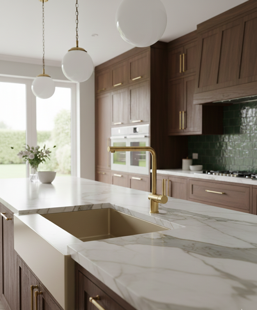 YC-B-TJP008 Premium Kitchen Faucet – Modern Square Design