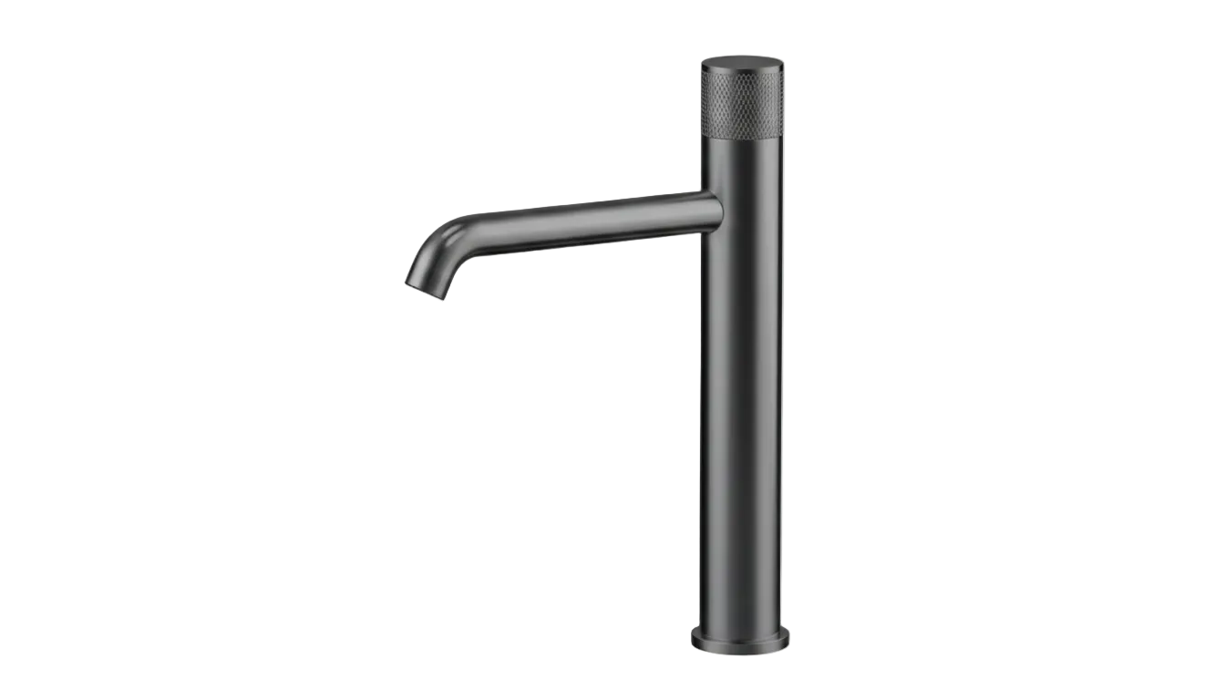 ALESSIA SERIES - BATHROOM FAUCET, A BOLD CYLINDRICAL FORM WITH REFINED, MODERN PRESENCE.