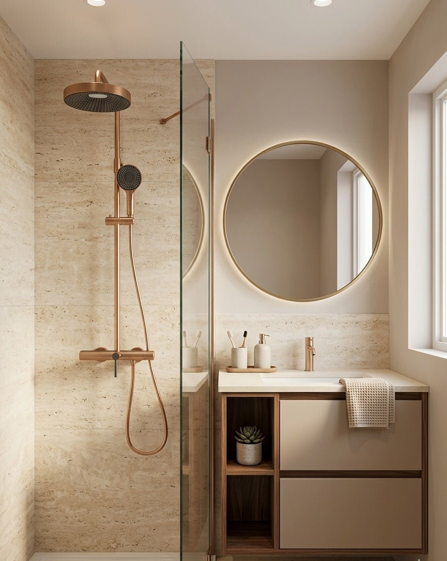 VALENTINA SERIES – SHOWER HEAD AND HAND SPRAYER SET, STREAMLINED DESIGN FOR BALANCED SHOWER FLOW