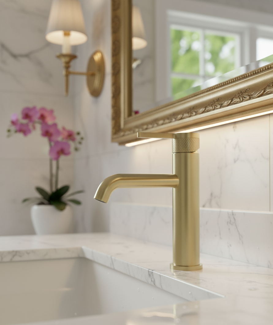 ISABELLA SERIES – BATHROOM FAUCET, A POISED SILHOUETTE THAT BLENDS STRENGTH WITH QUIET REFINEMENT.