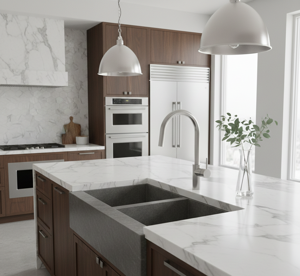 YC-GH8242 – Modern Square Kitchen Faucet