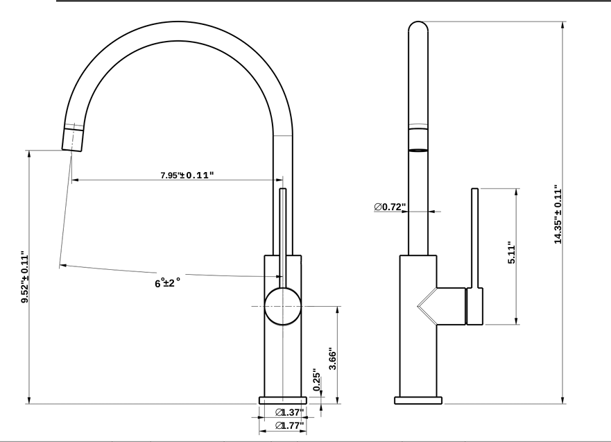 YC-55108 – Premium Kitchen Faucet