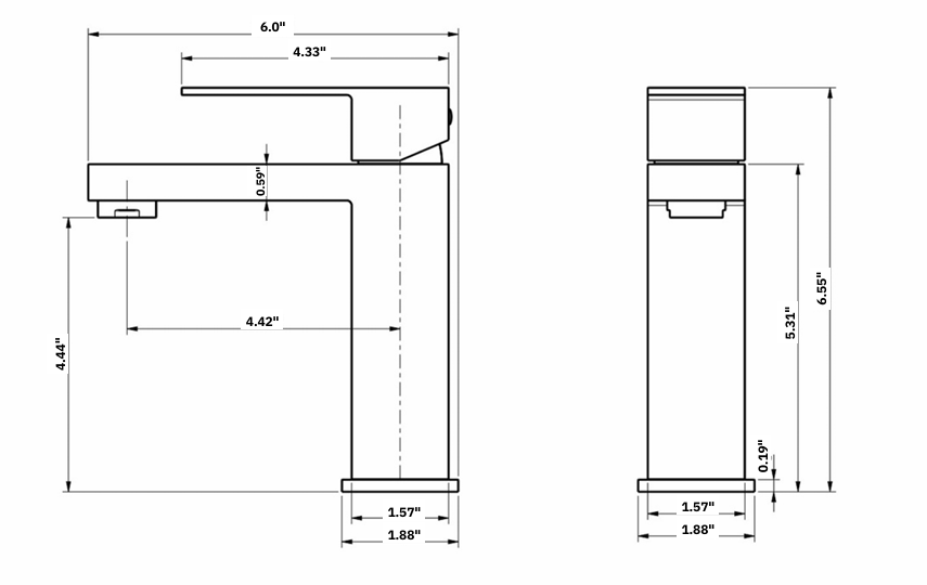 YC-8140 Modern Bathroom Faucet - Sleek Design, Lasting Performance