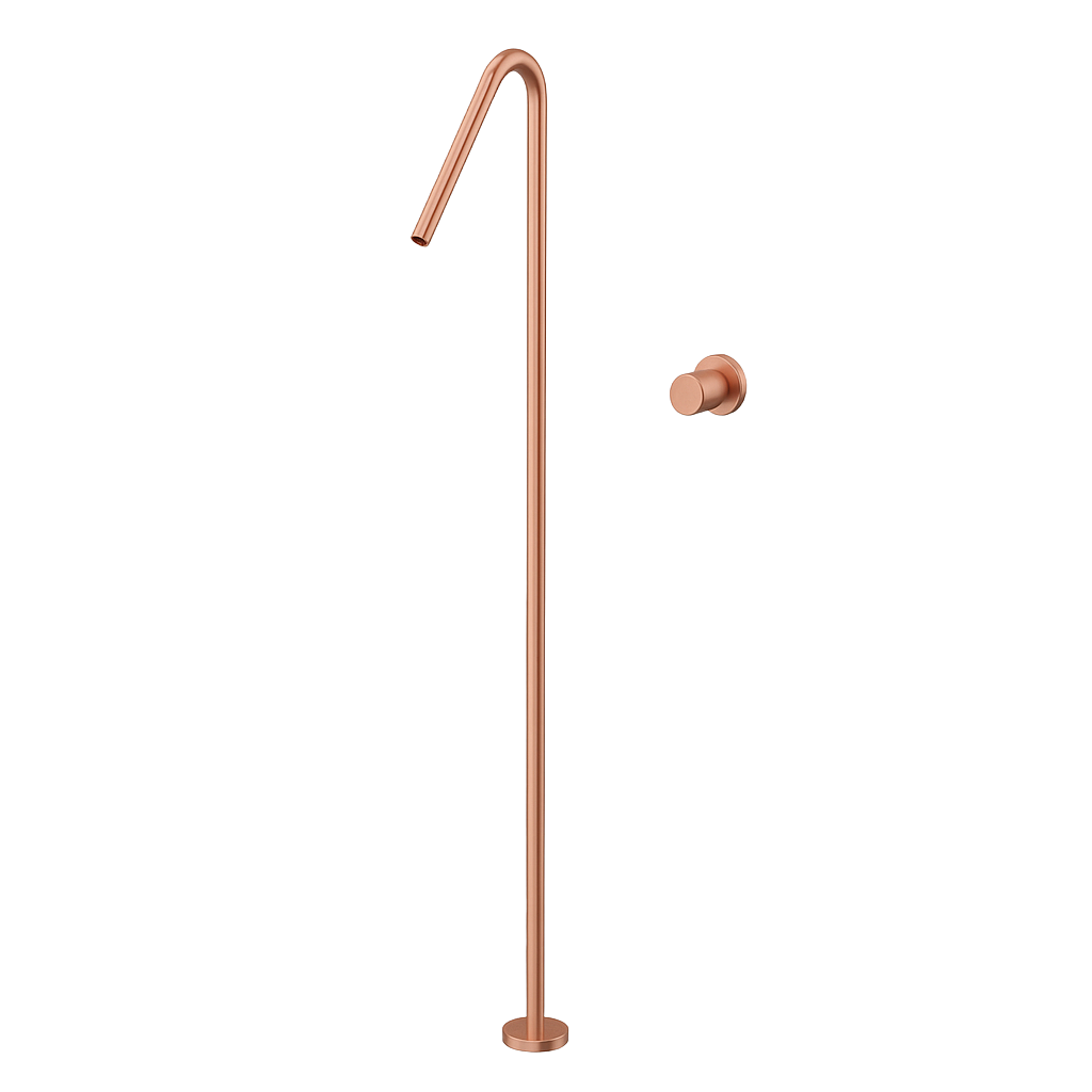 GIADA SERIES – FREESTANDING TUB FILLER WITH SLIM PROFILE AND CLEAN SCULPTURAL DESIGN