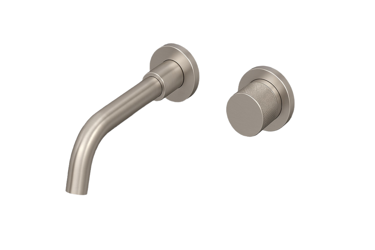 CATERINA SERIES - WALL MOUNT BATHROOM MIXER, A MINIMAL FORM DESIGNED TO SERVE BOTH BASIN AND TUB WITH EASE.