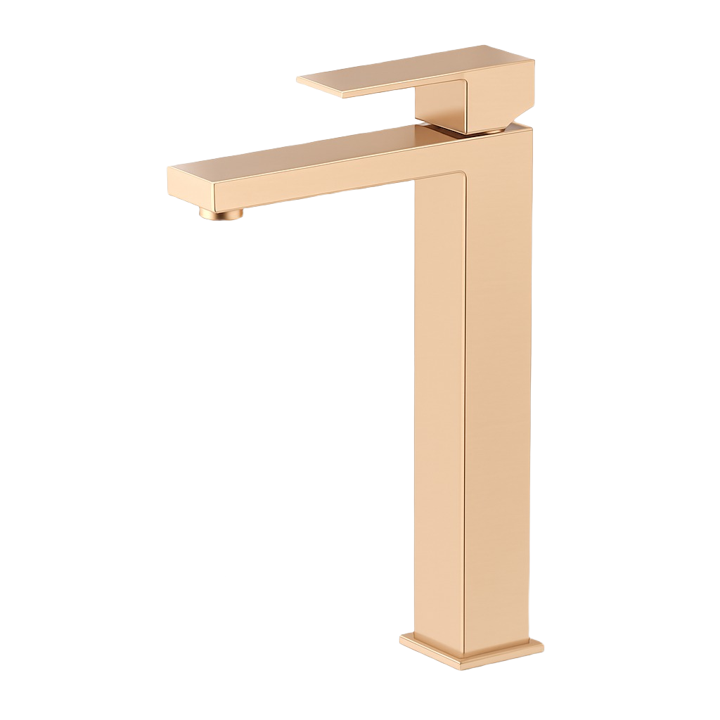 FRANCESCA SERIES – TALL BATHROOM FAUCET WITH BOLD SQUARE LINES AND A CLEAN MODERN SILHOUETTE