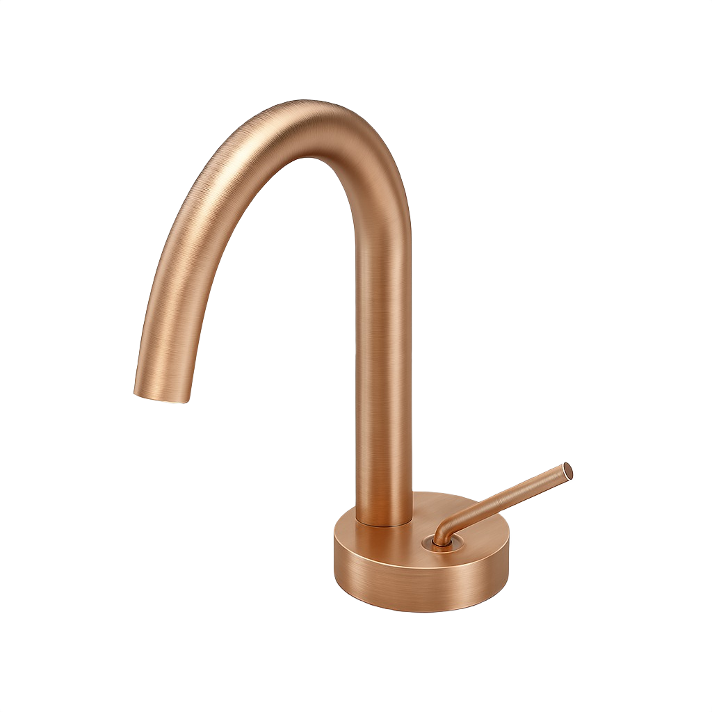 AURORA SERIES – BATHROOM FAUCET, A HIGH ARC FORM WITH EFFORTLESS, UNDERSTATED ELEGANCE.