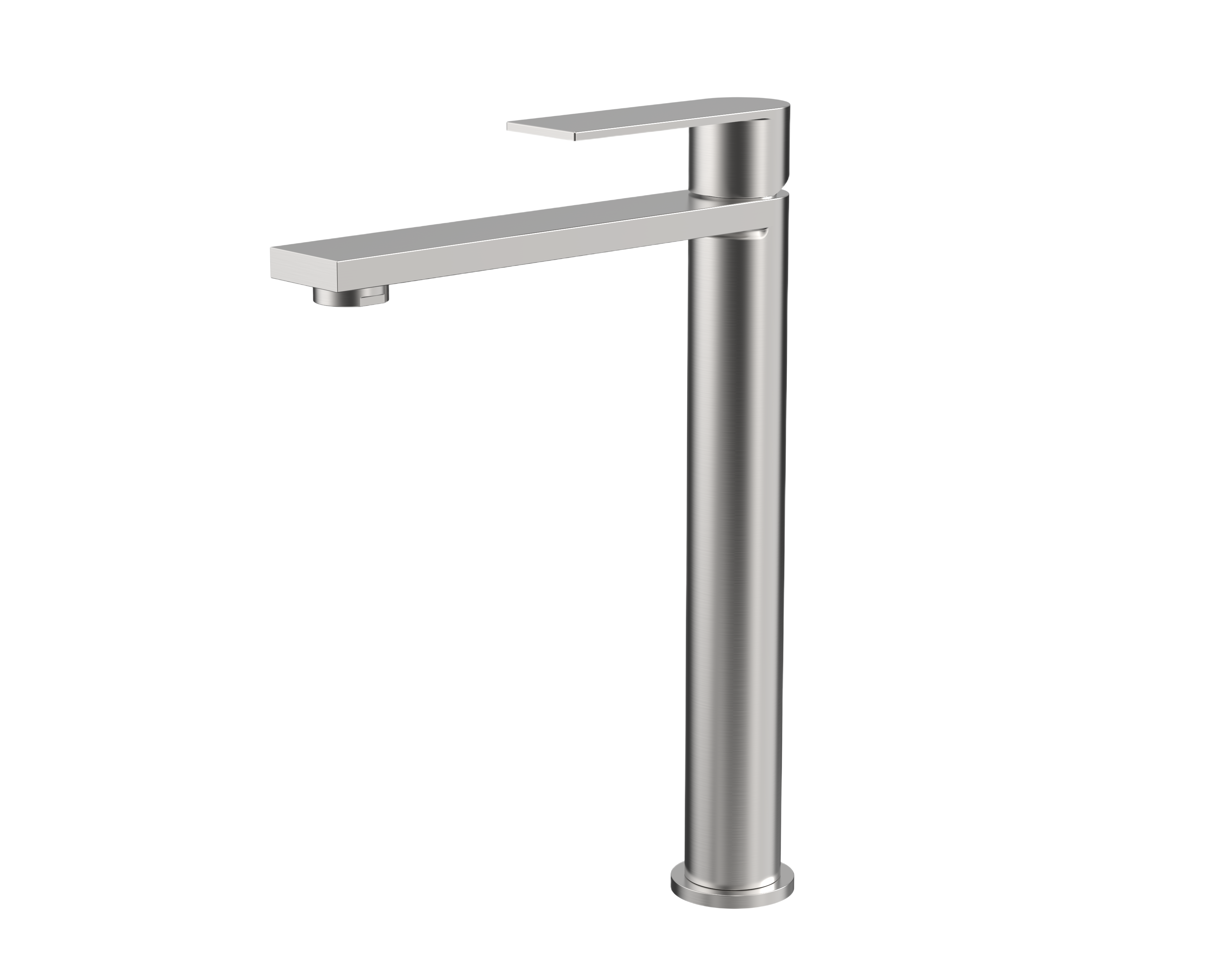SOFIA SERIES – TALL BATHROOM FAUCET WITH FLAT SPOUT AND CLEAN ARCHITECTURAL LINES