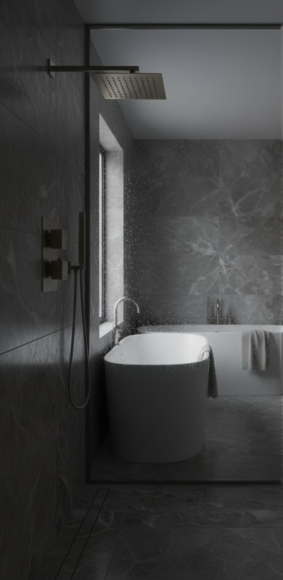 YC-8090 - Brush Thermostatic Shower System