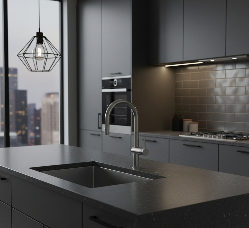 YC-83005 Premium Kitchen Faucet – Modern Square Design