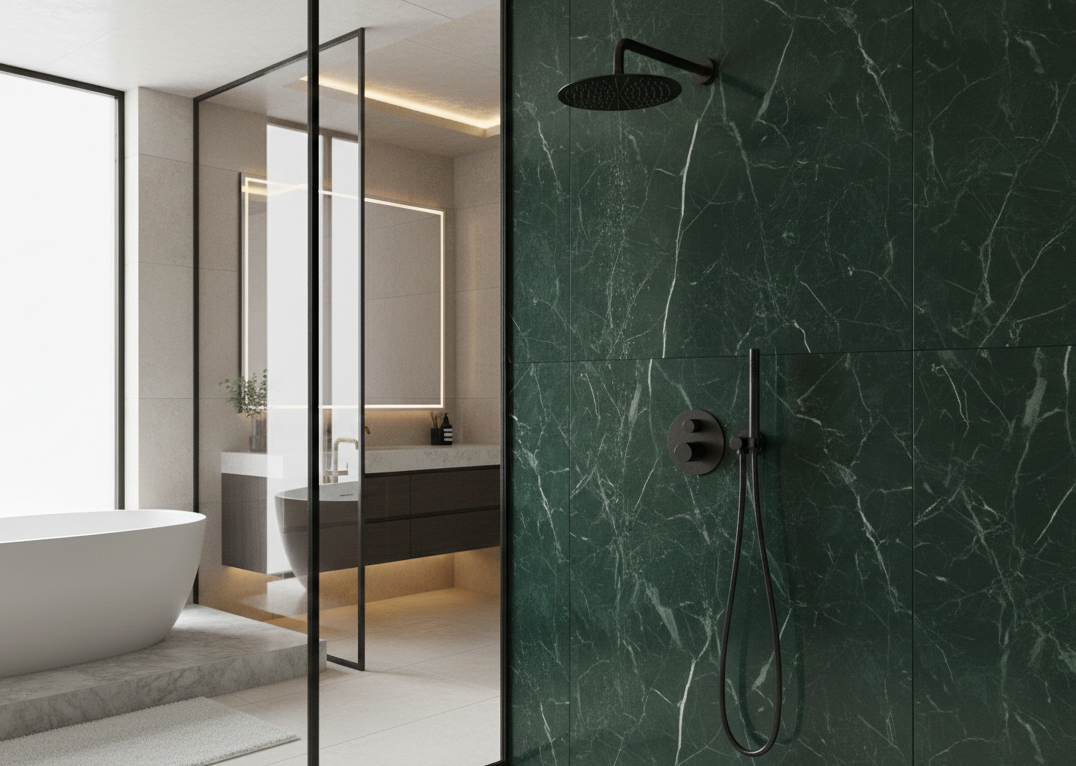 YC-SH8064-2 – Elegant Shower System with Rainfall and Hand Shower