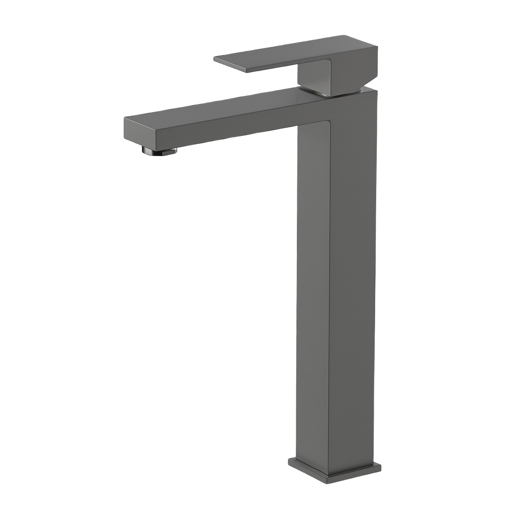 FRANCESCA SERIES – TALL BATHROOM FAUCET WITH BOLD SQUARE LINES AND A CLEAN MODERN SILHOUETTE