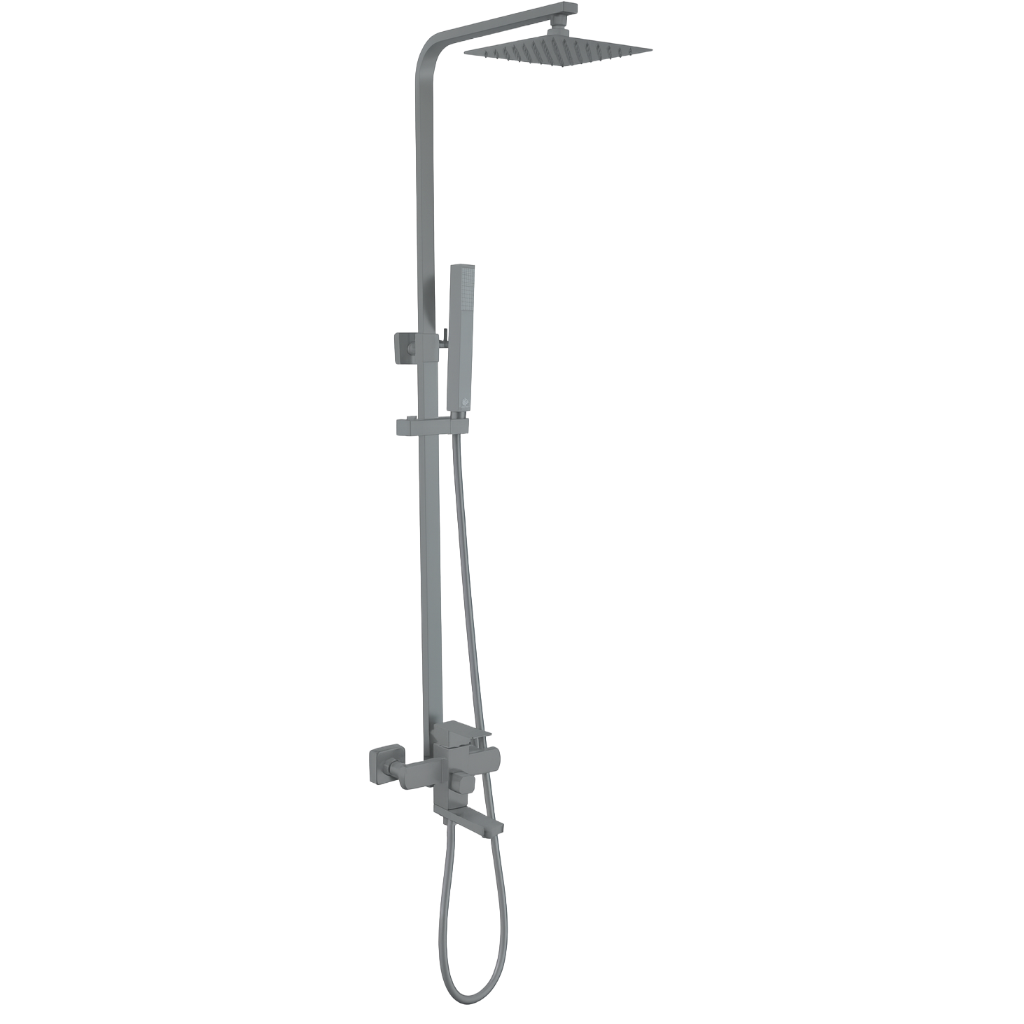 YC-8002 Contemporary Shower Set – Rain Shower Head with Handheld Sprayer and Mixer Valve