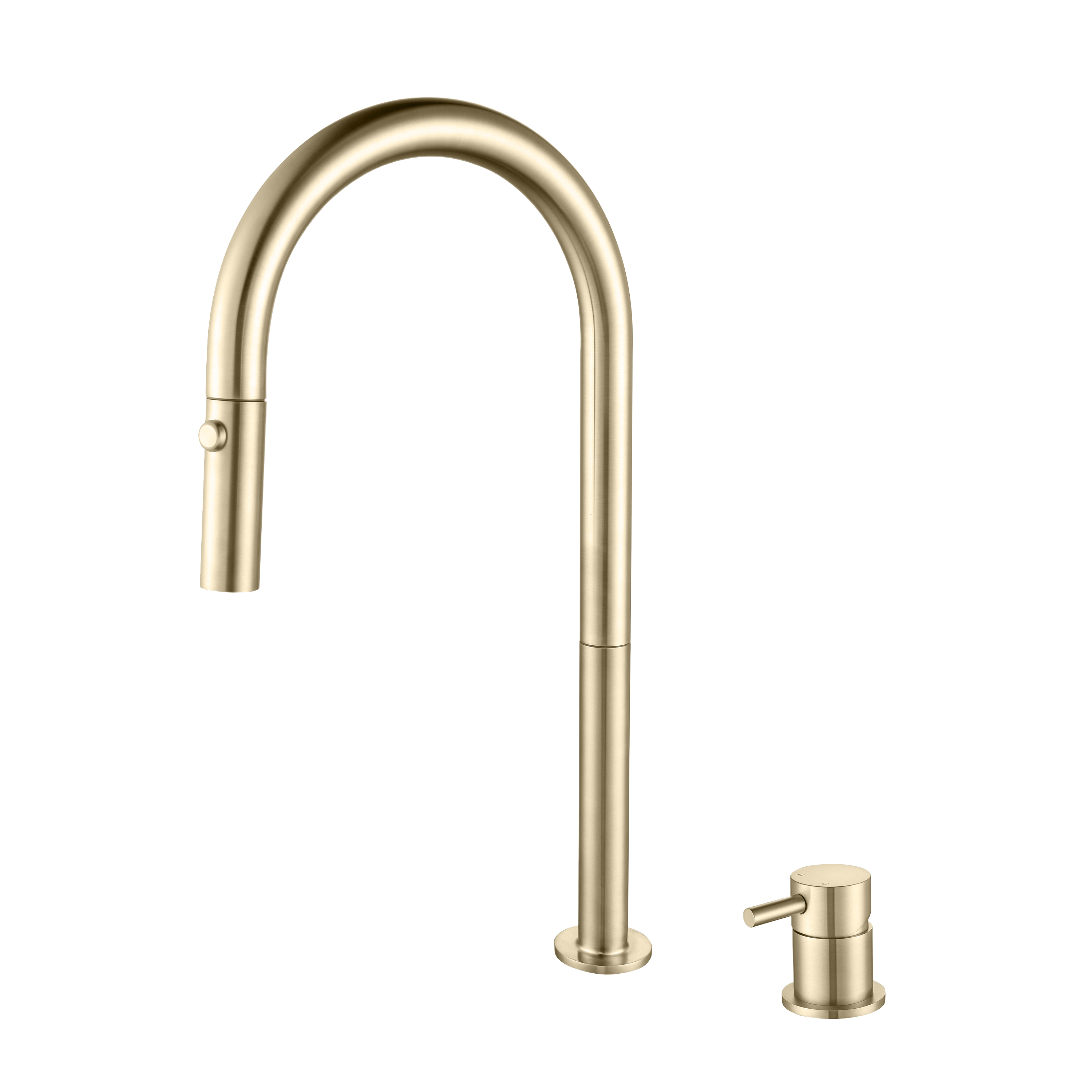 YC-84010 Modern Square Brushed Steel Kitchen Faucet