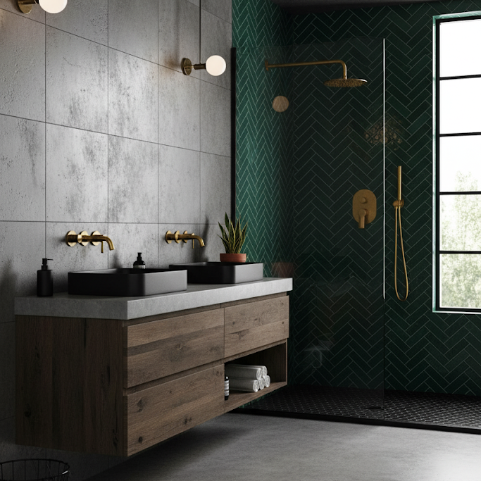 GIULIA SERIES – SHOWER HEAD AND HAND SPRAYER SET, A REFINED RAINFALL DESIGN FOR A CALM SHOWER EXPERIENCE.