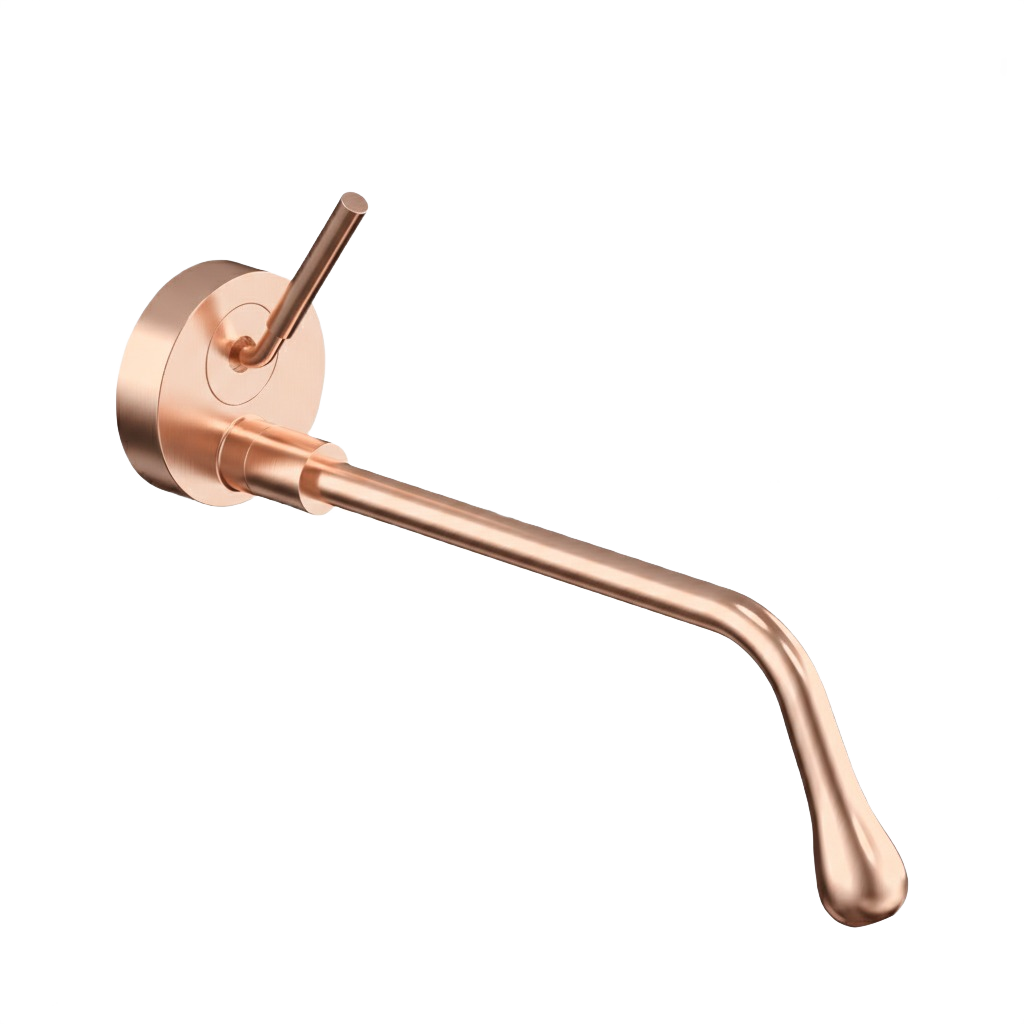 AURORA SERIES – WALL MOUNT BATHROOM MIXER, STREAMLINED FORM DESIGNED FOR SMOOTH BASIN AND TUB USE