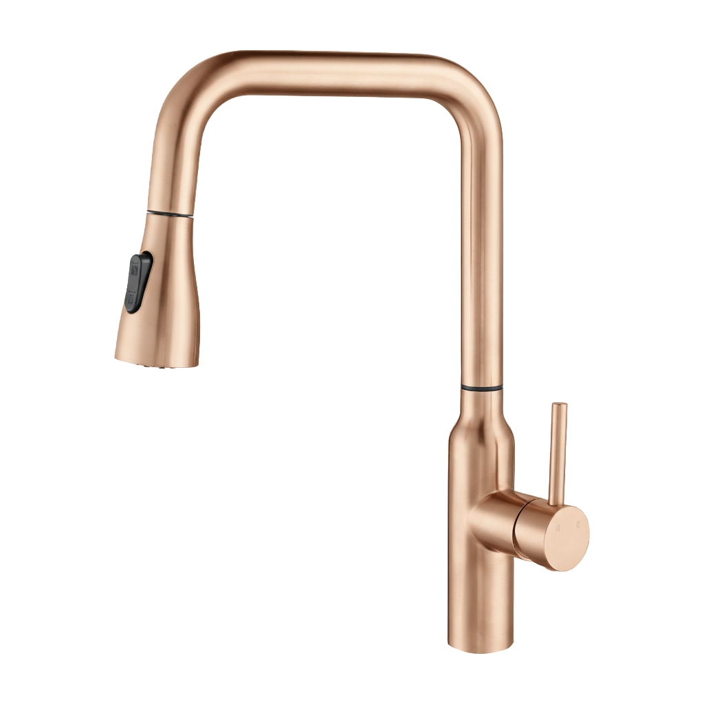 CAMILLA SERIES – KITCHEN FAUCET, A BOLD PULL DOWN DESIGN WITH A CLEAN, ARCHITECTURAL FORM.