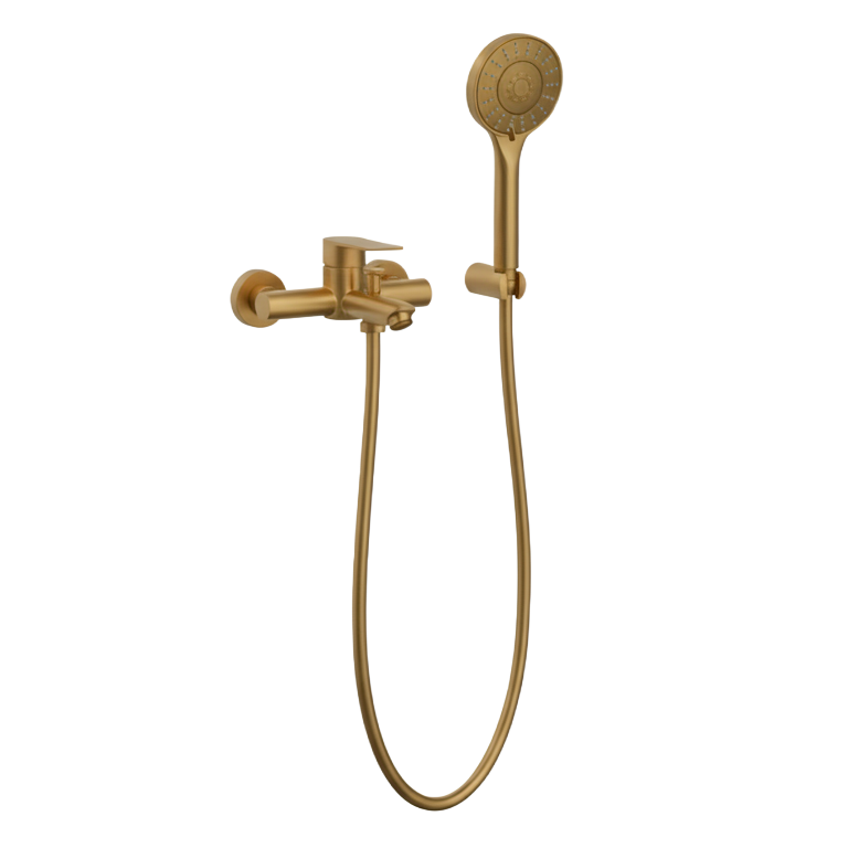 SOFIA SERIES – wall mounted tub mixer with hand shower for versatile and elegant bathing