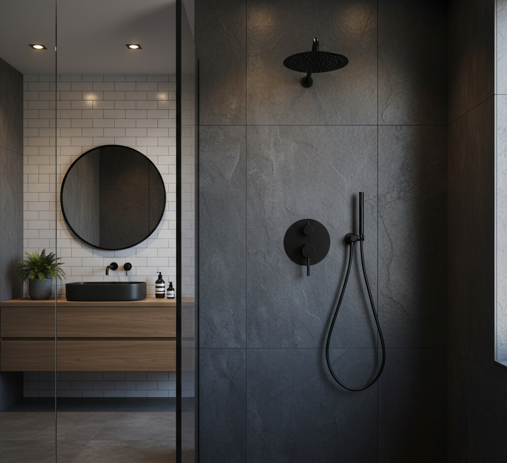 YC-8064 Dual Function Shower Set – Rain Head and Handheld