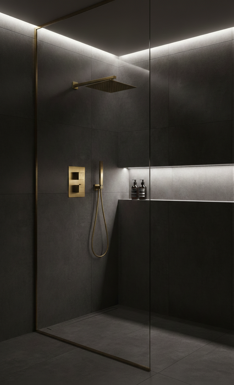 YC-8090 - Brush Thermostatic Shower System