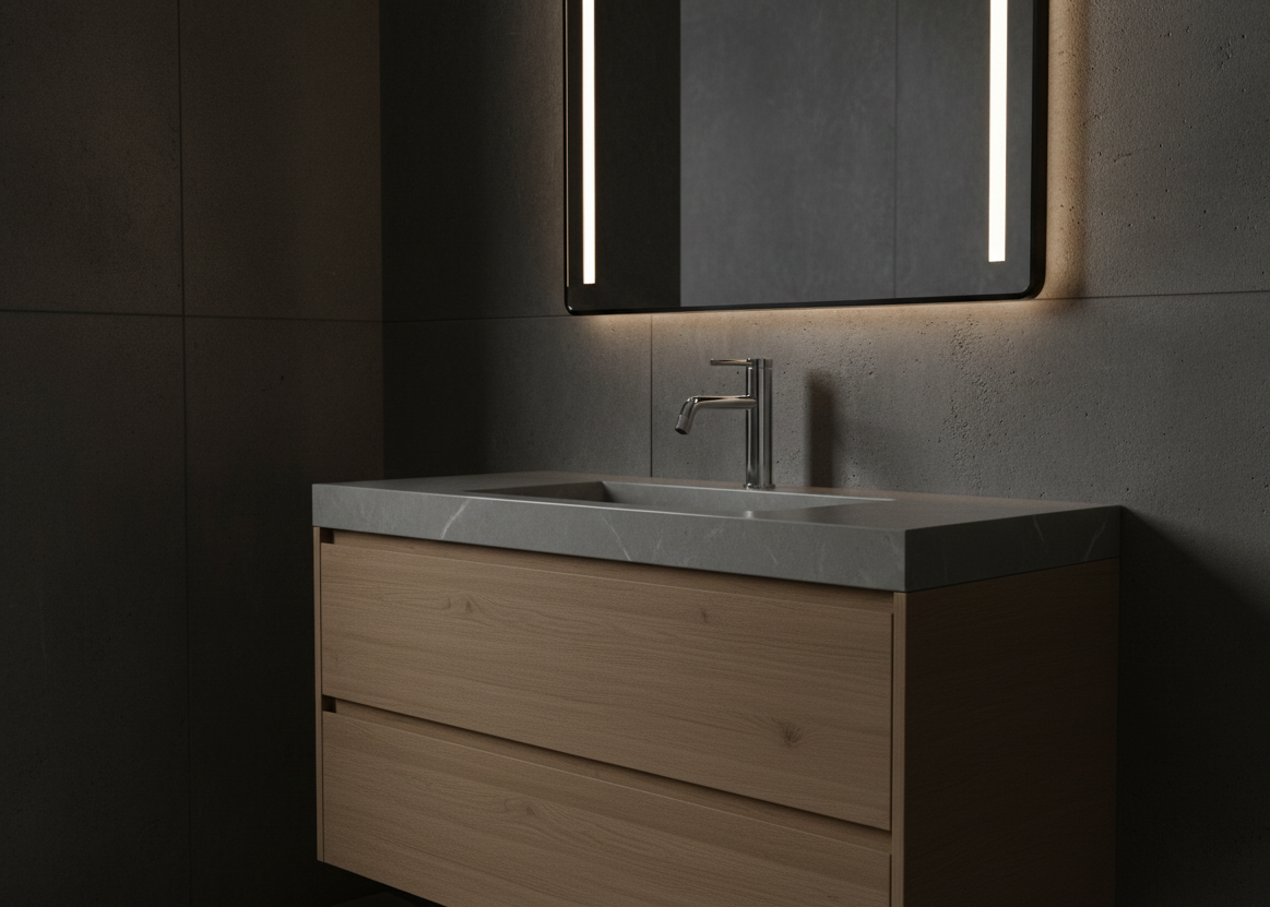 SERENA SERIES - BATHROOM FAUCET, A CLEAN CYLINDRICAL DESIGN WITH A CONFIDENT, MODERN EDGE.