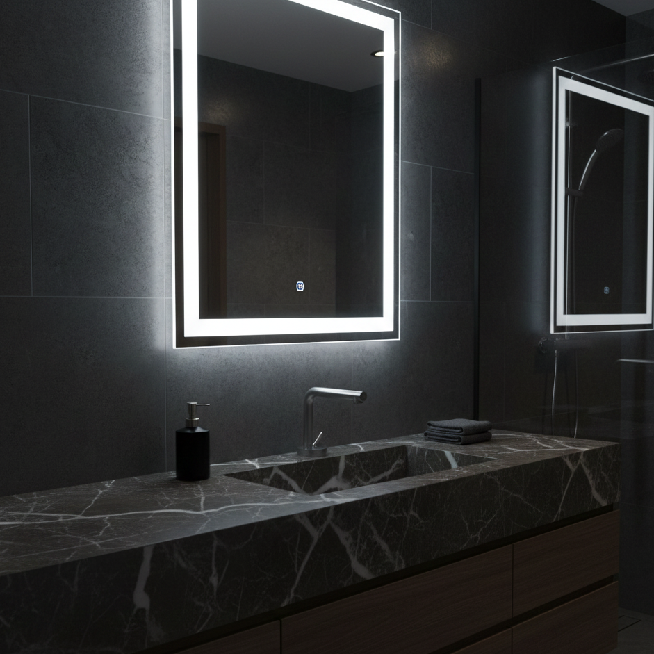 AURORA SERIES – BATHROOM FAUCET, A HORIZONTAL PROFILE DEFINED BY BALANCE AND SIMPLICITY.