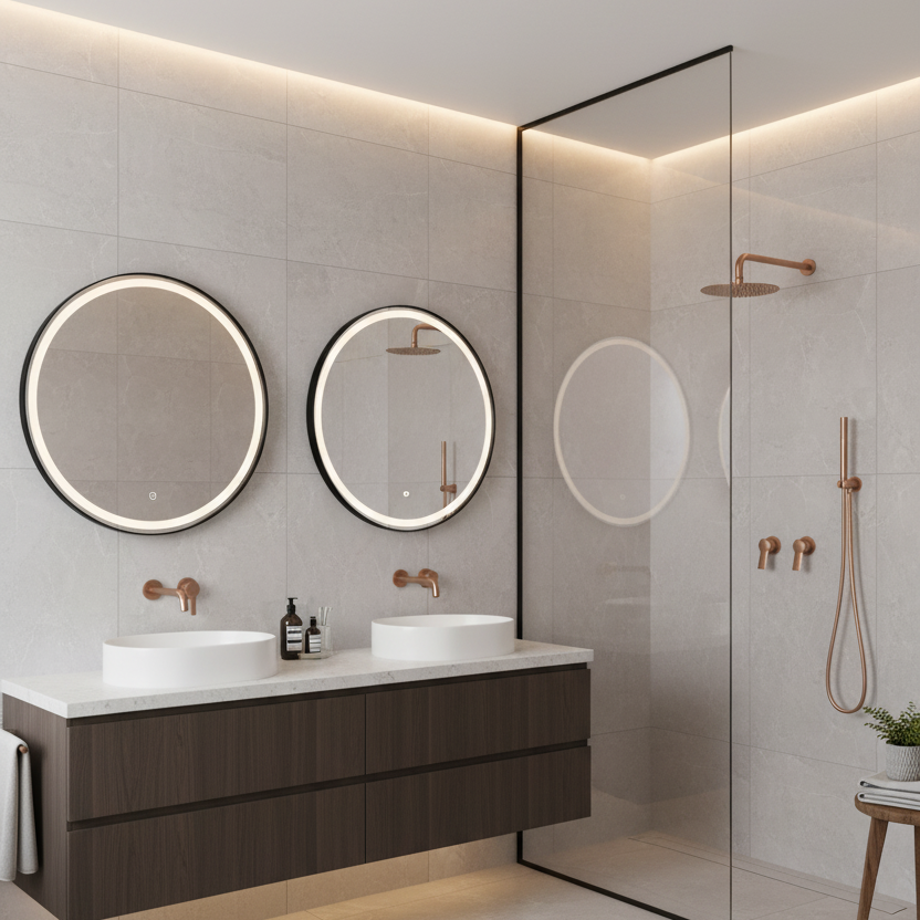 GIULIA SERIES – RAINFALL SHOWER AND HAND SPRAYER SET, CLEAN CONCEALED DESIGN FOR SEAMLESS FLOW