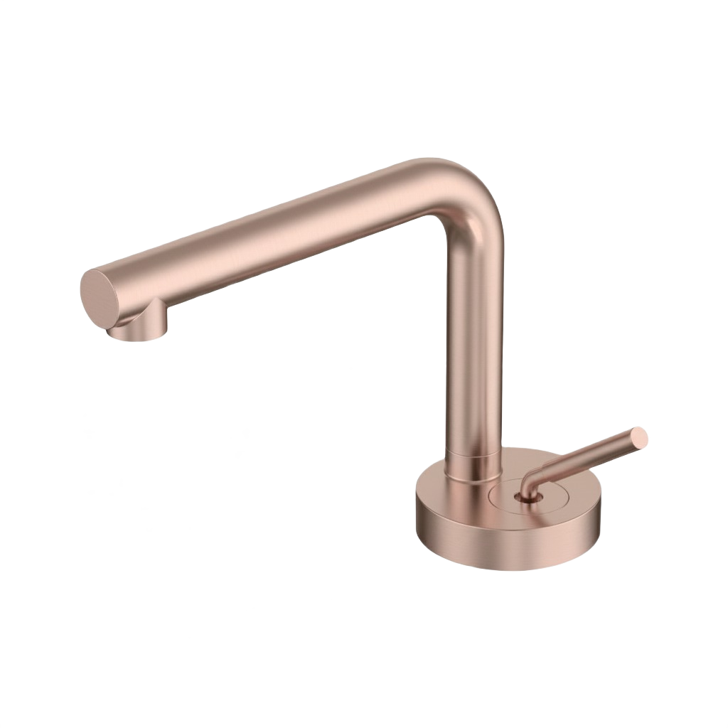AURORA SERIES – BATHROOM FAUCET, A HORIZONTAL PROFILE DEFINED BY BALANCE AND SIMPLICITY.