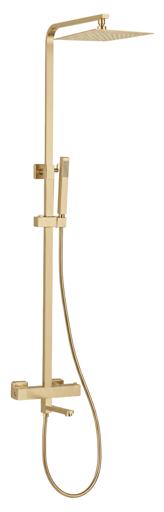 FRANCESCA SERIES – SHOWER SET WITH HAND SPRAYER AND SPOUT, CLEAN GEOMETRY WITH REFINED DAILY USE