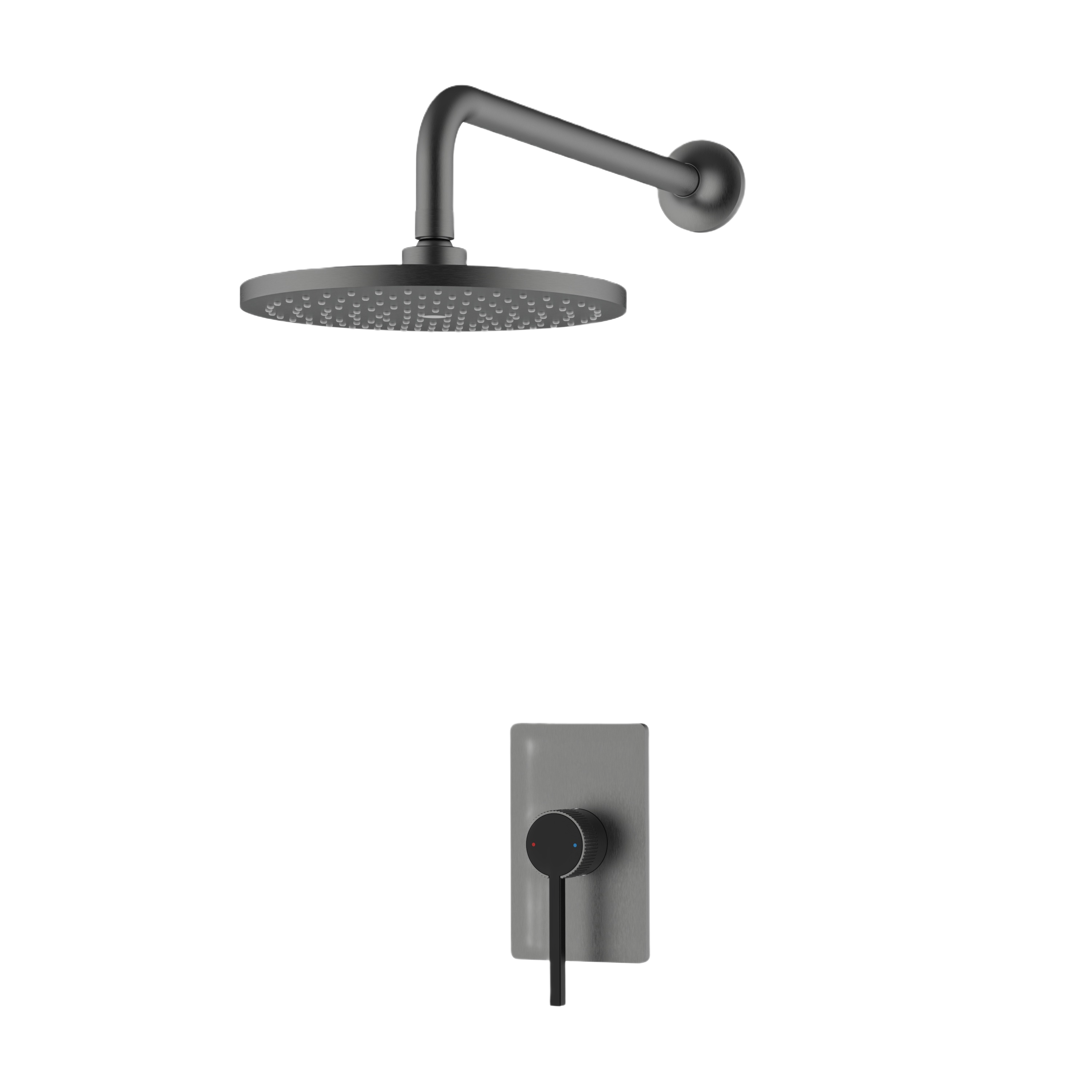 VALENTINA SERIES – RAINFALL SHOWER SET WITH MIXER VALVE, GRACEFUL CURVES AND REFINED MINIMALIST DESIGN