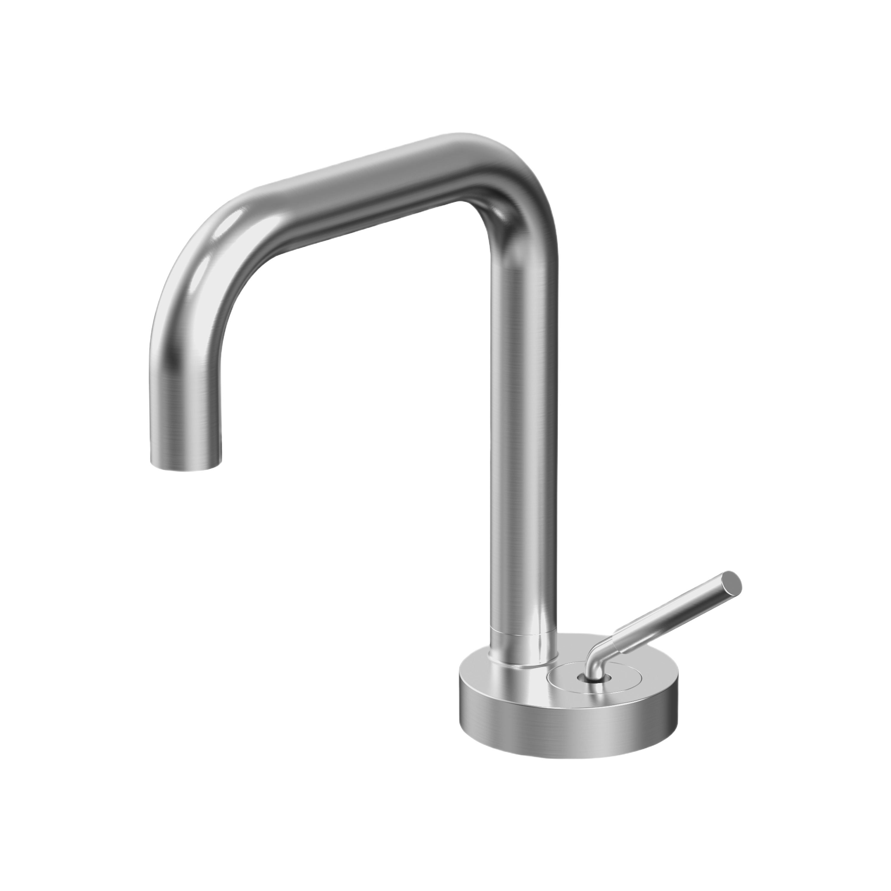 AURORA SERIES – BATHROOM FAUCET, A COMPACT HIGH ARC WITH A GROUNDED, SCULPTURAL FEEL.