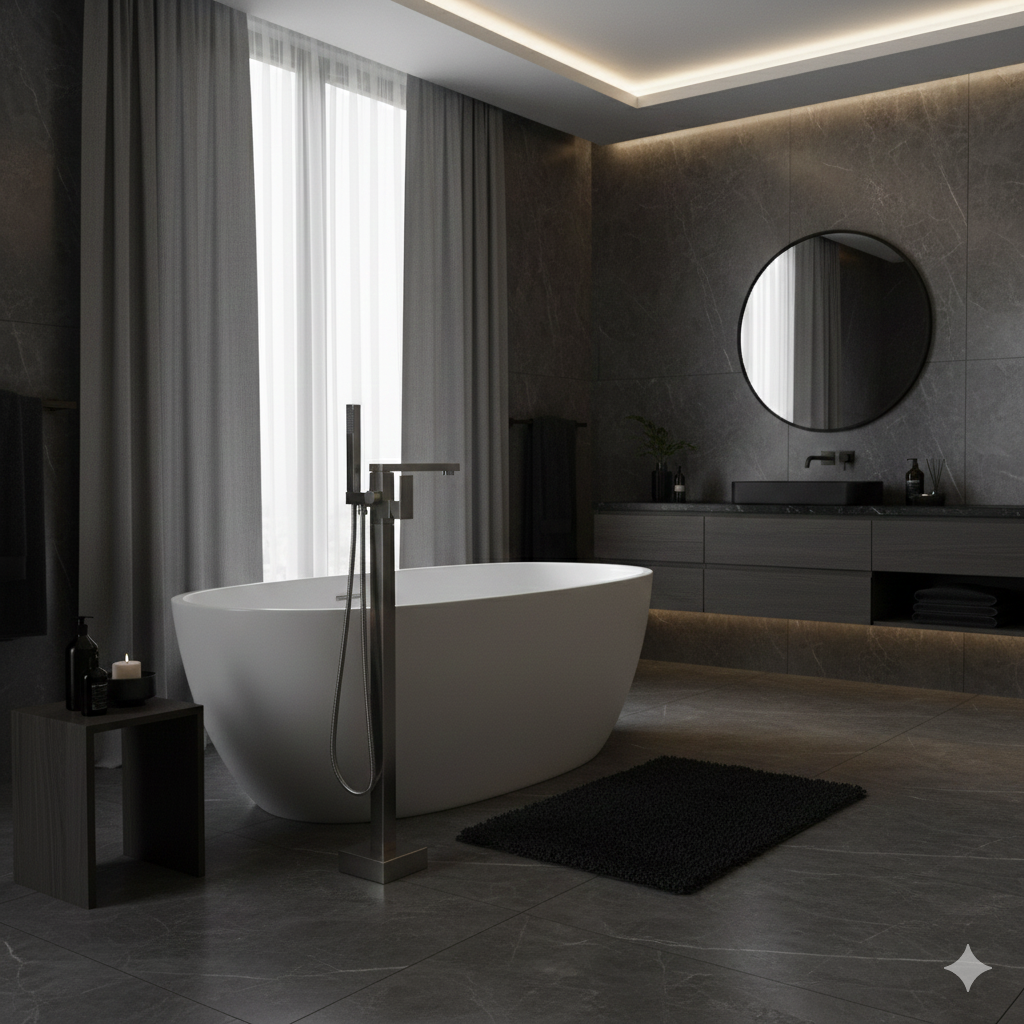 YC-81204 – Modern Freestanding Tub Filler