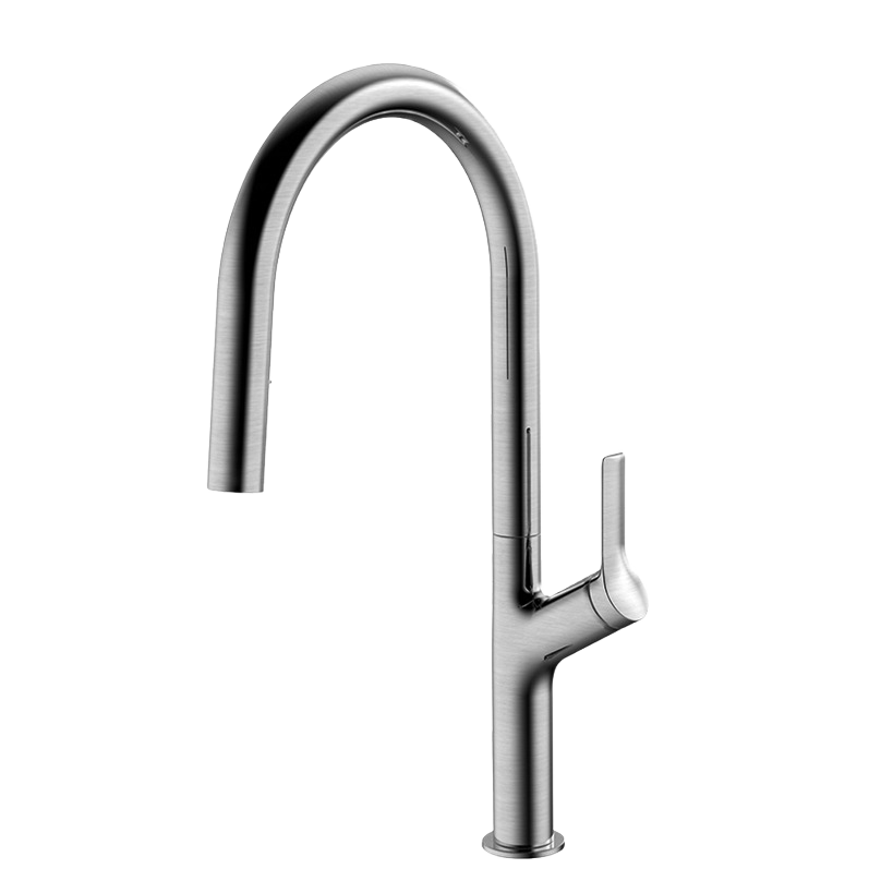 YC-82001-1 Brushed Stainless Steel Kitchen Faucet
