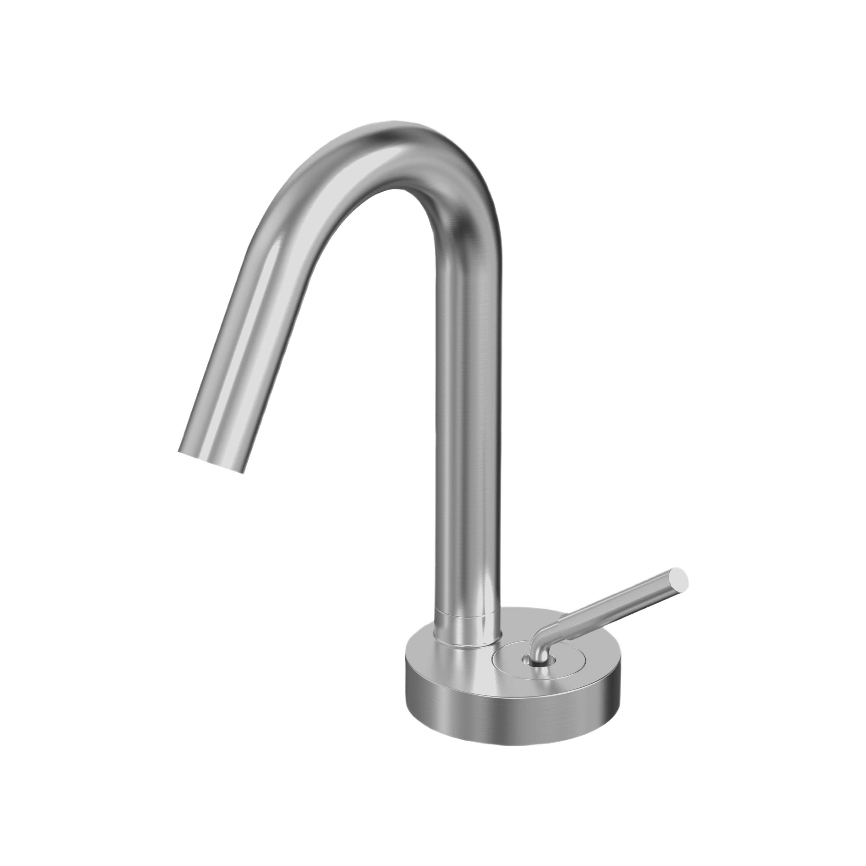 YC-80745 Elegant Vanity Faucet – Streamlined High-Arc Spout with Easy Control Handle