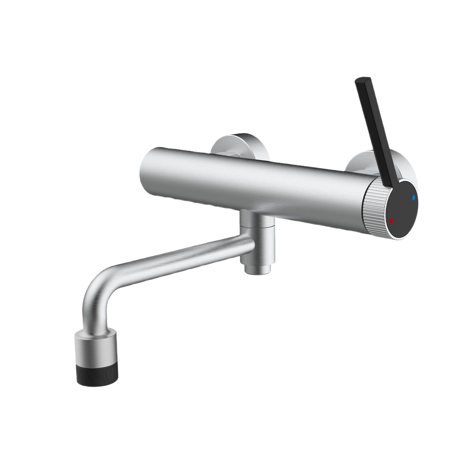 VALENTINA SERIES – WALL MOUNTED TUB FILLER WITH STREAMLINED SPOUT AND MODERN SINGLE LEVER CONTROL