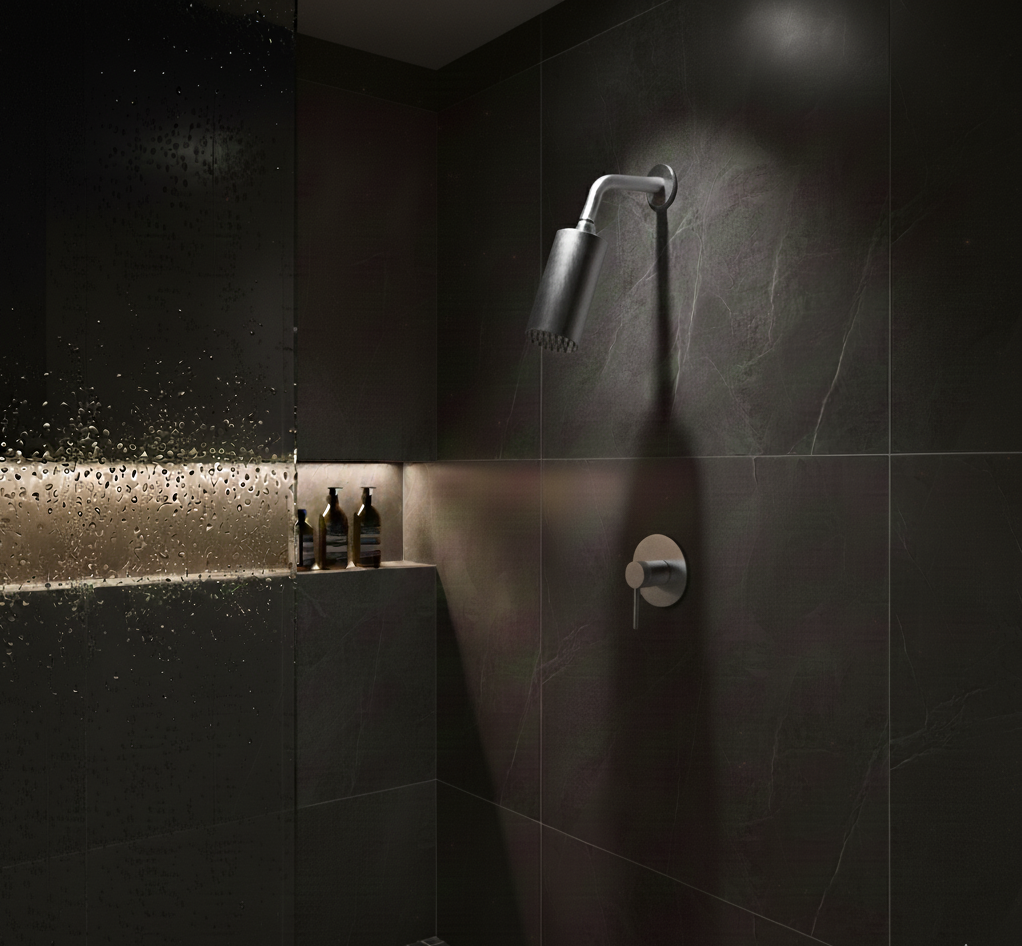 YC-81101 Luxury Shower Set – Contemporary Wall-Mounted Shower with Mixer Valve